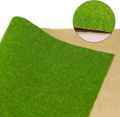 Artificial Model Grass Mat Trains Grass Green 100 x 250cm or 39"x 98"for Decoration Craft Scenery Model DIY CP138