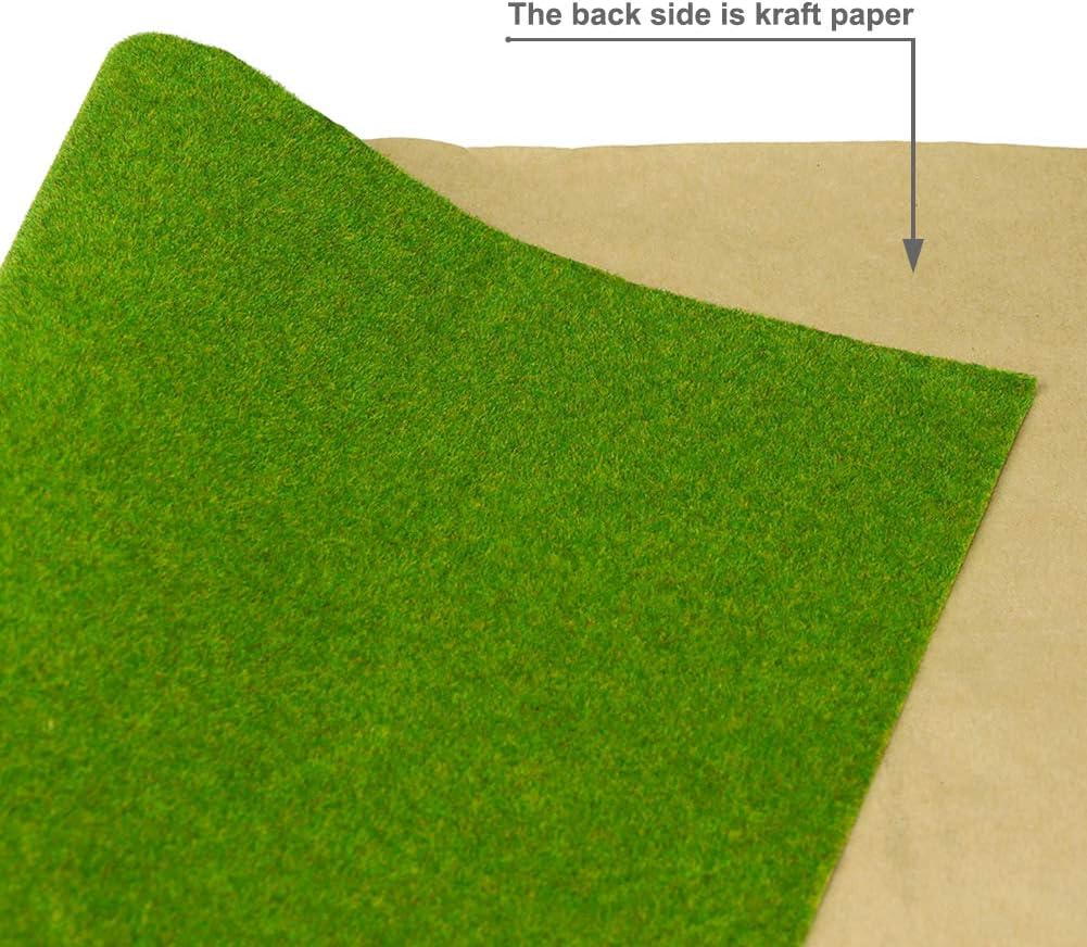 Artificial Model Grass Mat Trains Grass Green 100 x 250cm or 39"x 98"for Decoration Craft Scenery Model DIY CP138