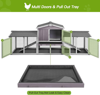 Rabbit Pet Playpen Guinea Pig Cage with Waterproof PVC Bottom Liner, Triple Fixing Cage for Rabbit, Guinea Pigs, Bunny, Hedgehog, Small Animal Indoor Playpen, 48''L x 48''W x 24''H