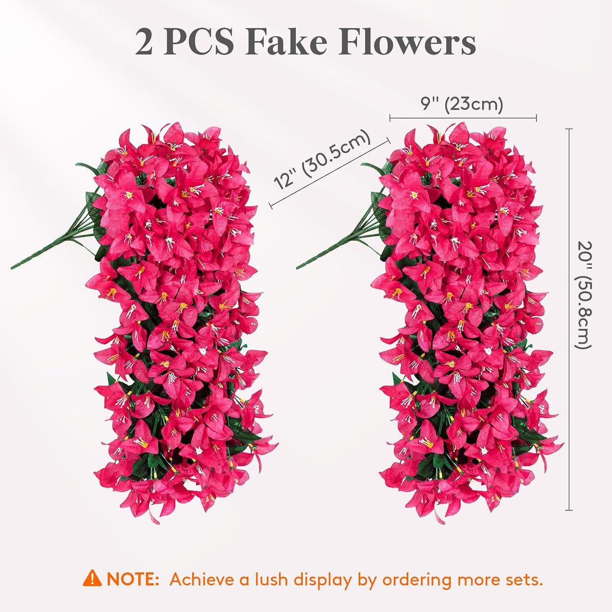 Artificial Bougainvillea Flowers, Long Trailing Vines Fake Flowers