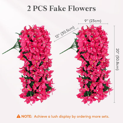 Artificial Bougainvillea Flowers, Long Trailing Vines Fake Flowers