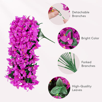 Artificial Bougainvillea Flowers, Long Trailing Vines Fake Flowers