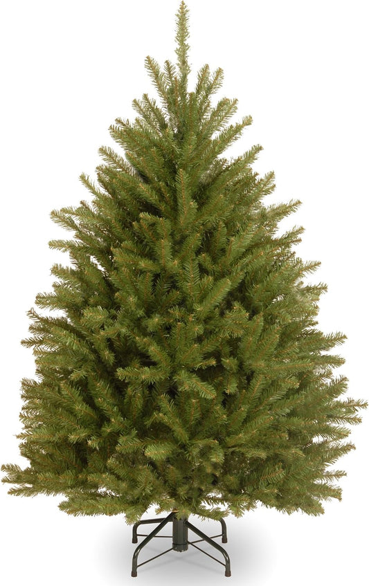 6ft Unlit Dunhill Fir Artificial Full Christmas Tree | 1,430 Tips, Includes Stand, Green