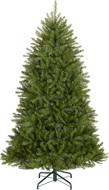 6ft Unlit Dunhill Fir Artificial Full Christmas Tree | 1,430 Tips, Includes Stand, Green