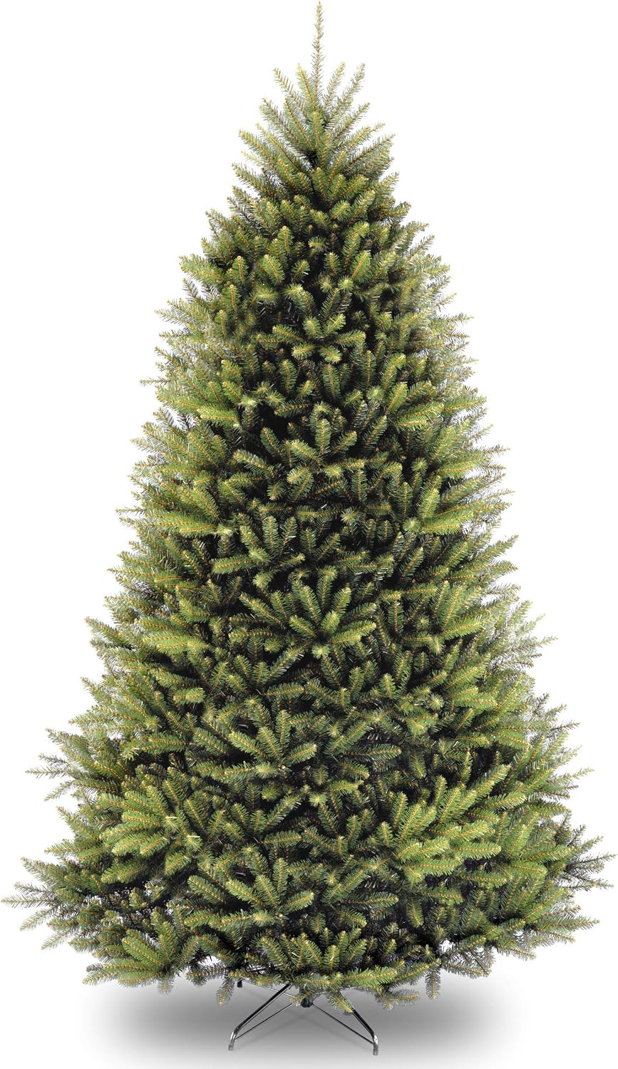 6ft Unlit Dunhill Fir Artificial Full Christmas Tree | 1,430 Tips, Includes Stand, Green