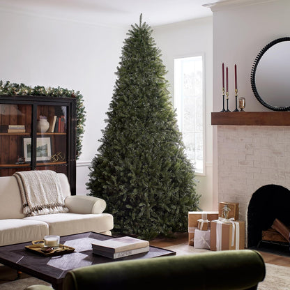 6ft Unlit Dunhill Fir Artificial Full Christmas Tree | 1,430 Tips, Includes Stand, Green