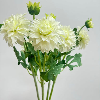 3 Pieces Pink Artificial Dahlias,21"Silk Flowers with Stems,Winter Flowers Artificial for Decoration,Long Stem Artificial Flowers for Tall Vase,Wedding Party Decor Spring Decorations for Home (Pink)