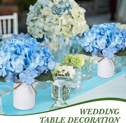 Purple 12 Sets Flower Table Centerpieces, Artificial Hydrangeas