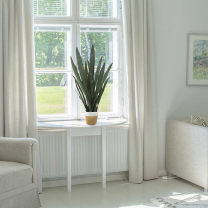 Artificial Snake Plant 3ft Fake Sansevieria with Woven Basket