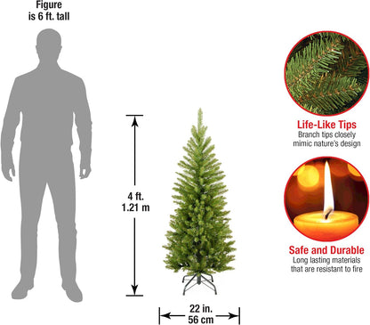 4ft Unlit Kingswood Fir Mini Slim Christmas Tree