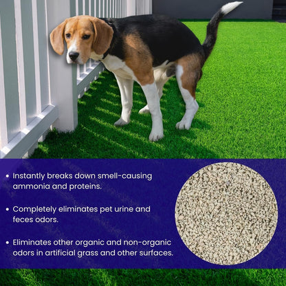 BioTurf Granular Turf Infill – Yard Odor Eliminator for Artificial Grass & Dog Runs – Natural Turf Deodorizer for Pet Urine & Feces Neutralizer – Safe for Kids & Pets – 5 Gallon Pail