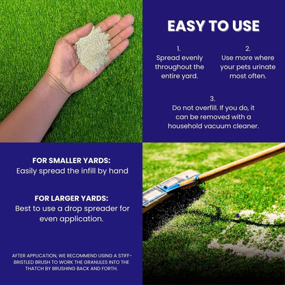 BioTurf Granular Turf Infill – Yard Odor Eliminator for Artificial Grass & Dog Runs – Natural Turf Deodorizer for Pet Urine & Feces Neutralizer – Safe for Kids & Pets – 5 Gallon Pail
