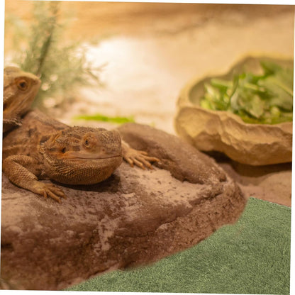Reptile Mat Lifelike Fake Lawn Carpet for Terrarium Tortoise Bedding and Accessory Reptile Supplies Artificial Grass for Snakes Lizards and Frogs