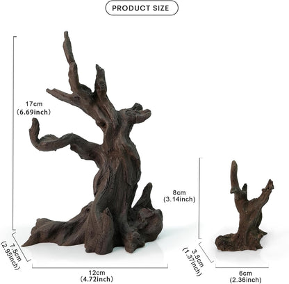 Driftwood for Aquarium Resin Model pH Neutral Aquarium Rocks for Aquascaping,Hardscape