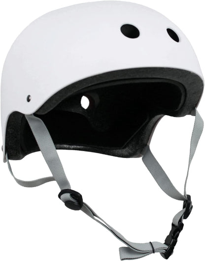 Skateboard Helmet and Pads Combo Includes Helmet, Knee Pads, Elbow Pads, Wrist Guards - Choose Size and Color