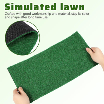 Artificial Turtle Basking Platform Turf, Simulation Grass for Turtle Tank and Aquarium, Climbing Platform Turf for Reptile Habitat, Green 19. 7x9. 8 Inch
