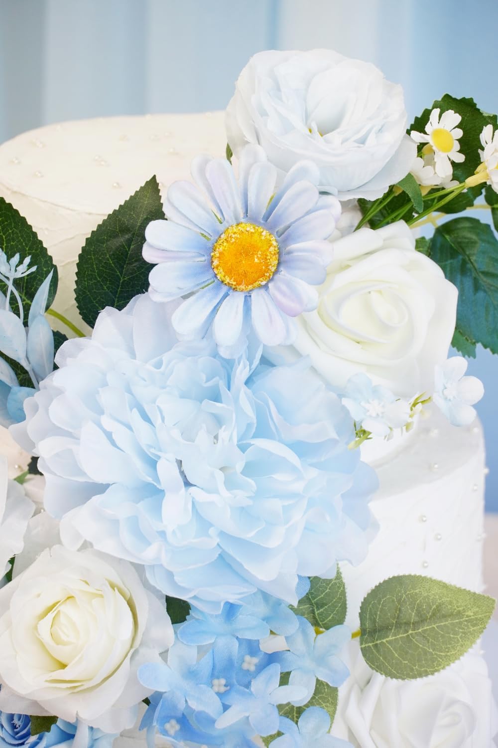 Artificial Flower Purple Combo Box Set Fake Rose Dahlia for DIY Wedding Center Bouquet Bride Baby Shower Party Tables Decoration Floral Arrangements.