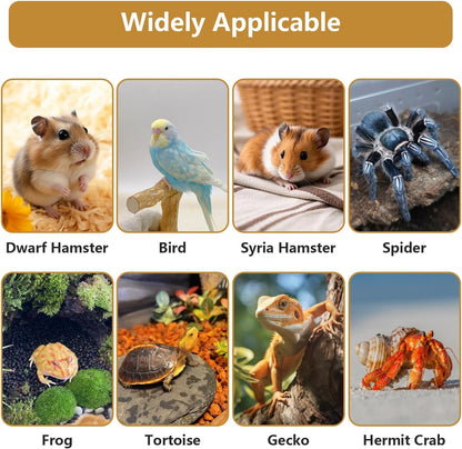 11.8in Flexible Hamster Wooden Bridge for Small Animals, Adjustable Wooden Hamster Bridge with Hooks, Hamster Wooden Fence as Decor and Fence for Hamsters and Gerbils(30CM Fence Style)