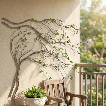 2-Pack 57-Inch Bendable Artificial Branches Green Leaves Faux Stems