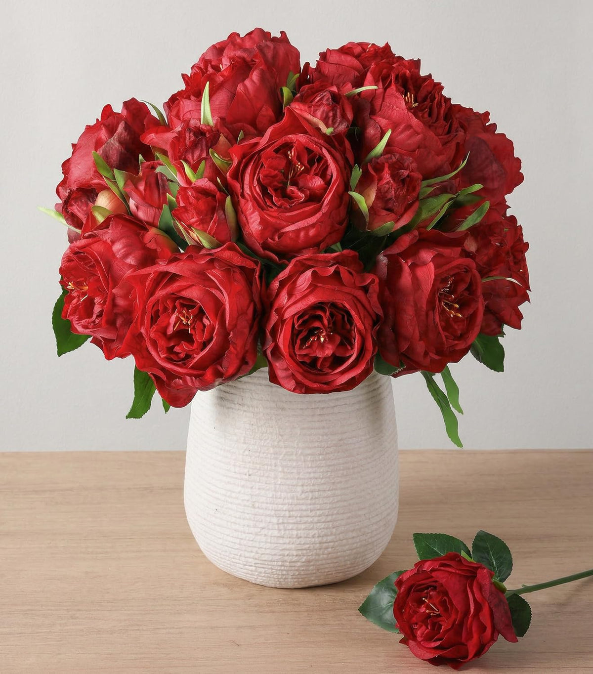 Pink Peonies Artificial Flowers, 11 Pcs Realistic Faux Flowers for Vase, Silk Flowers for Home Decor Indoor, Wedding, Party, Table Centerpiece