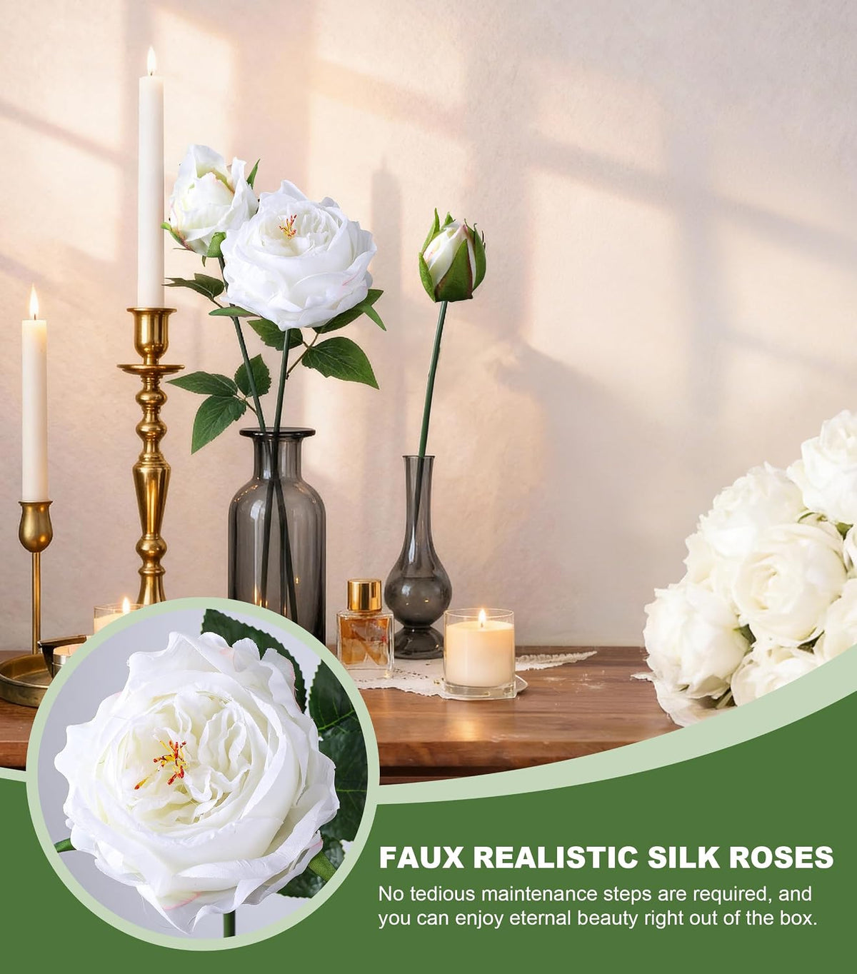 Pink Peonies Artificial Flowers, 11 Pcs Realistic Faux Flowers for Vase, Silk Flowers for Home Decor Indoor, Wedding, Party, Table Centerpiece