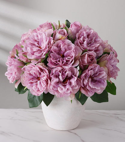 Pink Peonies Artificial Flowers, 11 Pcs Realistic Faux Flowers for Vase, Silk Flowers for Home Decor Indoor, Wedding, Party, Table Centerpiece