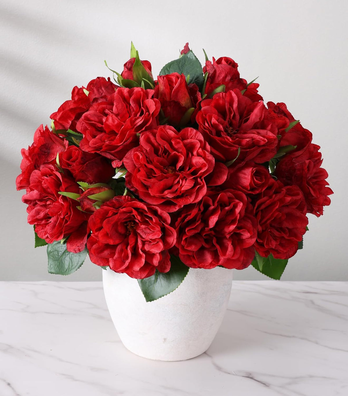 Pink Peonies Artificial Flowers, 11 Pcs Realistic Faux Flowers for Vase, Silk Flowers for Home Decor Indoor, Wedding, Party, Table Centerpiece