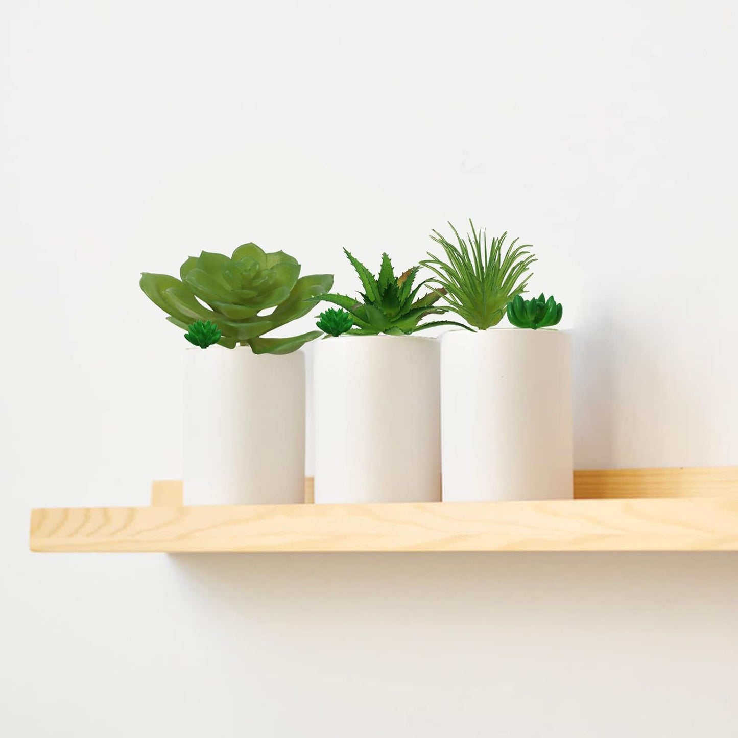 Green Succulents Plants, 14pcs Green Fake Succulents, Mini Artificial Succulents for Home Terrarium Wall Garden Office Decoration (Unpotted)