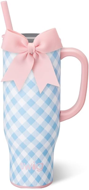 18oz Insulated Travel Mug with Handle & Lid, Lemon Meringue | Triple Insulated Stainless Steel - Handle & Lid Included - Keeps Coffee Hot or Cold - Cup Holder Friendly