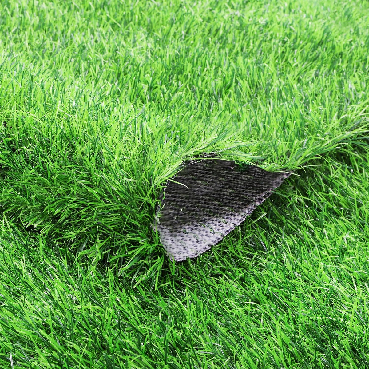 Green Artificial Grass Rug Grass Carpet Rug, 3.2' x 6.5' Realistic Fake Grass Deluxe Turf Synthetic Turf Thick Lawn Pet Turf, Indoor/Outdoor Area Rug
