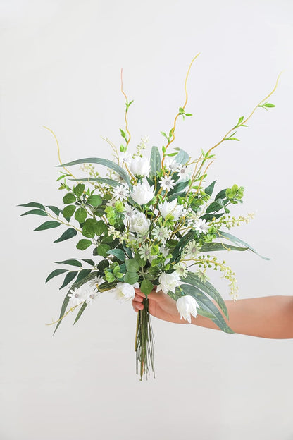 Artificial Greenery Spray Box Set(Pack of 30pcs) with 9 Kinds of Filler for Safari Jungle Hawaiian Luau Party Table Decoration Wedding Birthday Theme Party Decorations (Palm Leaves)