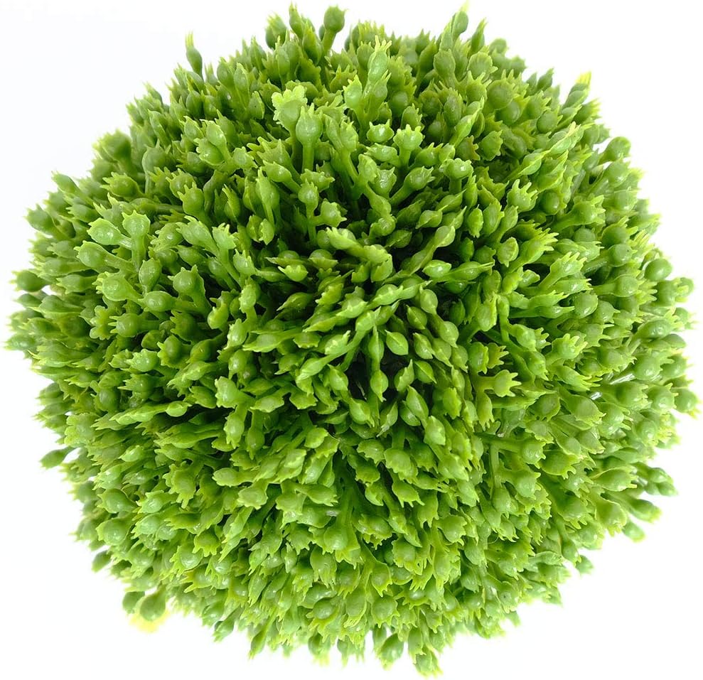 3.5 Inch Boxwood Balls Artificial Greenery Balls Decorative, Bowl Filler,Set of 3 Moss Balls Decorative