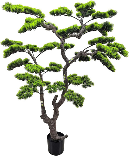 3.5ft（43in） Artificial Bonsai Tree Juniper Faux Plants Indoor Big Fake Plants Decor with Ceramic Pots for Home Table Office Desk Bathroom Shelf Bedroom Living Room Farmhouse Decorations