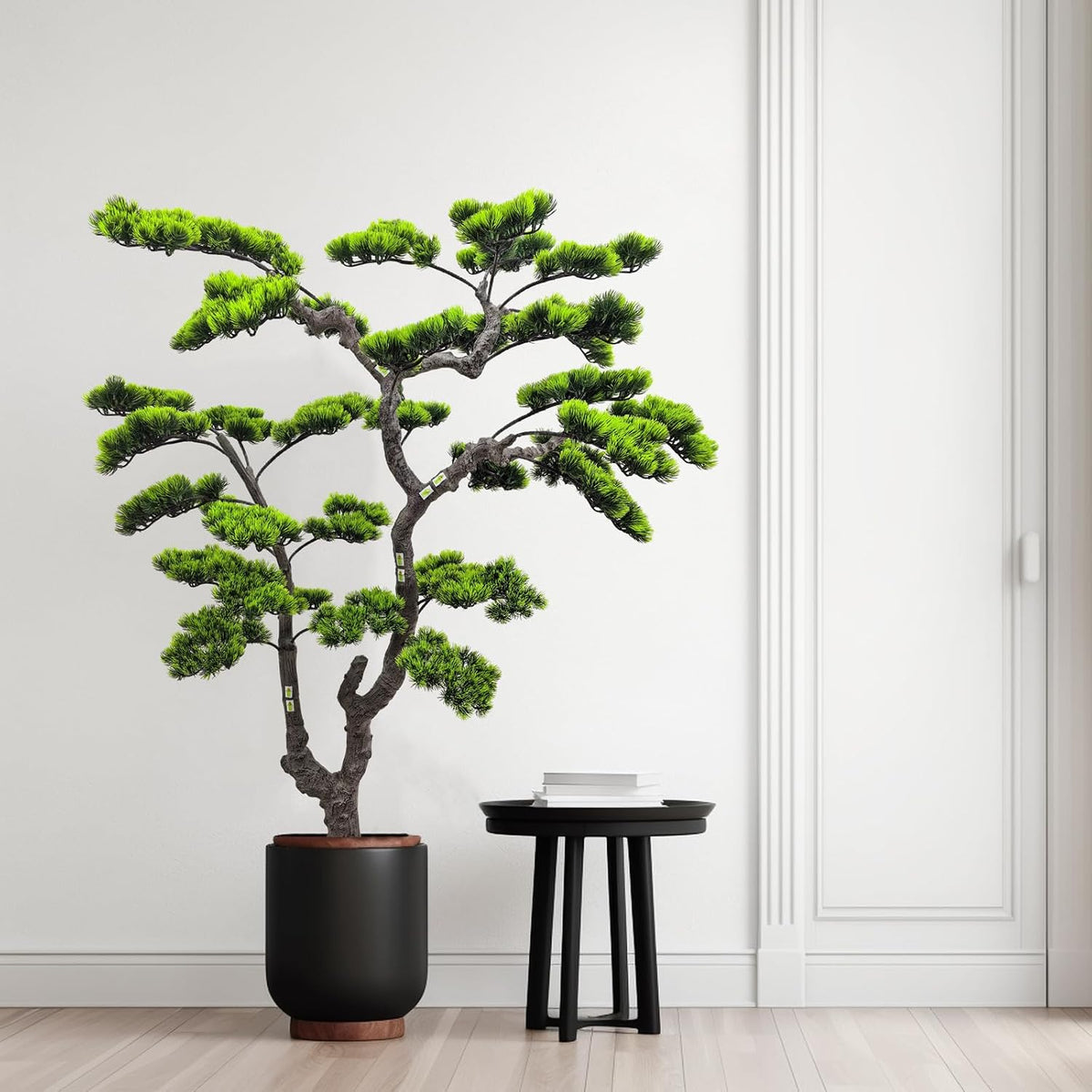 3.5ft（43in） Artificial Bonsai Tree Juniper Faux Plants Indoor Big Fake Plants Decor with Ceramic Pots for Home Table Office Desk Bathroom Shelf Bedroom Living Room Farmhouse Decorations