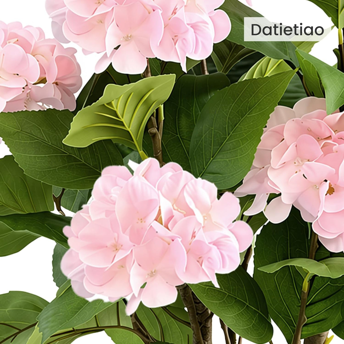 3FT Artificial Bougainvillea Tree with Lush Pink Flowers, Faux Potted Fake Plant, UV Resistant Artificial Tree for Indoor Outdoor Home Decor, Living Room, Office, Patio, Porch