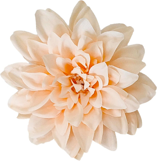 5''Silk Light Pink Dahlia Artificial Flowers Bulk, 30 Pcs Fake Dahlias Flowers Heads for Craft, Large Flower Heads Faux Flowers for Wedding Party, Home Office, Hat, Wall Decoration (30, light pink)