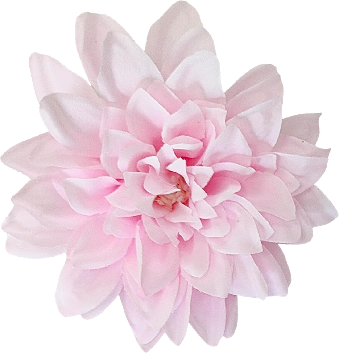5''Silk Light Pink Dahlia Artificial Flowers Bulk, 30 Pcs Fake Dahlias Flowers Heads for Craft, Large Flower Heads Faux Flowers for Wedding Party, Home Office, Hat, Wall Decoration (30, light pink)