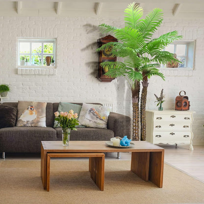 Artificial Fiddle Leaf Fig Tree,6 FT Tall Artificial Tree with Woven Seagrass Plant Basket Fake Floor Plant in Pot for Home Decor Living Room Indoor Outdoor Office Bedroom Decor