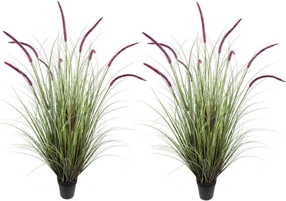 Artificial Plant 47in(2pack) Tall Artificial Lavender Plant,Faux Plants Indoor Home Decorative Artificial Plants & Flowers in Pot Fake Plant, House Plant Indoor
