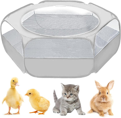 Small Animal Playpen, Waterproof Foldable Pet Playpen, Black | Anti-Escape Exercise Pet Tent, Bite Resistant Breathable Mesh, Leakproof Base, Easy Fold Storage, Indoor Outdoor For Pets