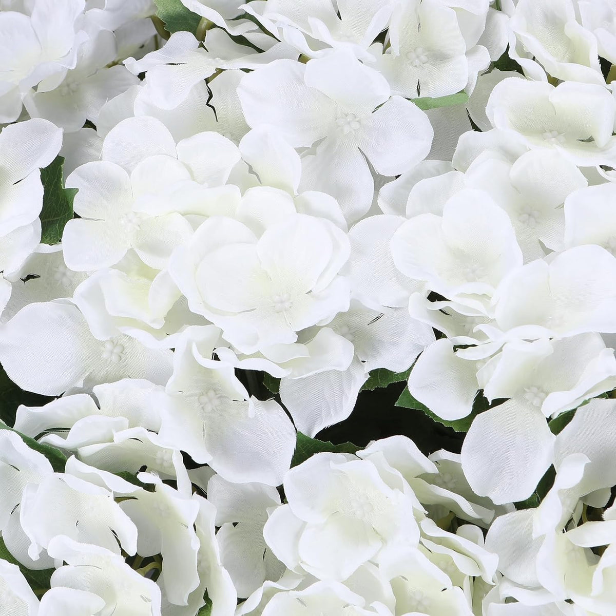 Artificial Hydrangea Flowers for Outdoors, 2 Pack UV Resistant Faux Silk Hydrangea Bushes with Pot for Porch Patio Garden Home Décor, Violet Blue