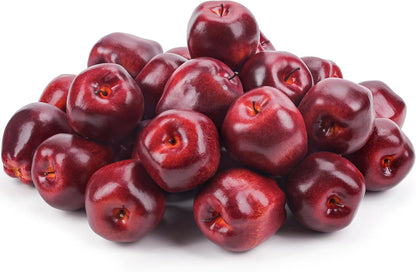 16PCS Artificial Red Apples, Fake Fruit Lifelike Simulation Apples for Home Kitchen Table Basket Decoration