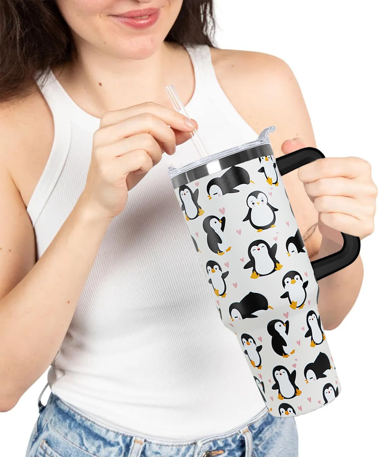30 oz Stainless Steel Tumbler with lid and Straw,Yellow CoffeeTravel Mug Cup Water Botter, Lemon Gifts for Lemon Lovers - Colors A