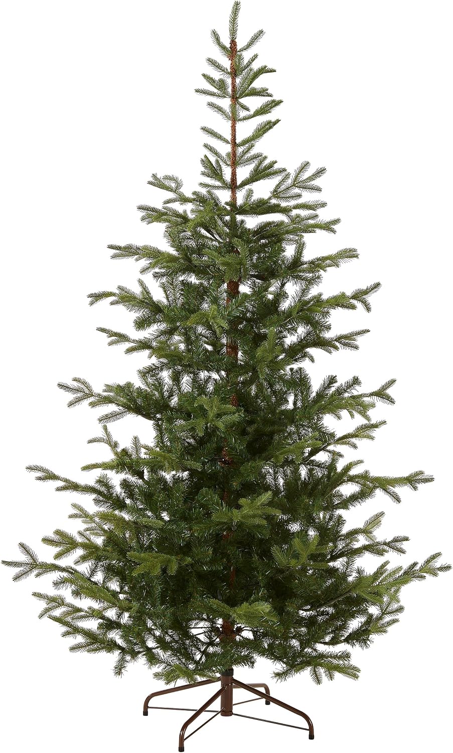 7.5ft Unlit Norwegian Spruce Christmas Tree | 1,325 Tips, Includes Stand, Artificial, Green