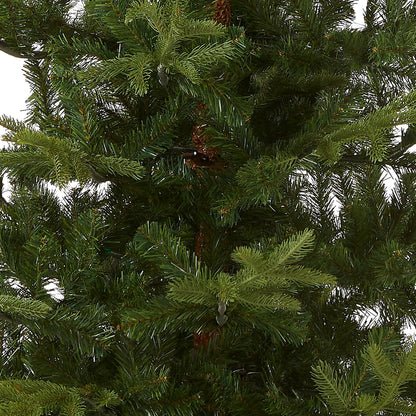 7.5ft Unlit Norwegian Spruce Christmas Tree | 1,325 Tips, Includes Stand, Artificial, Green
