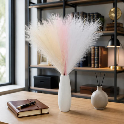 Artificial Pampas Grass Decor,21.7" Fluffy Faux Pampas,30Pcs Bohemian Style
