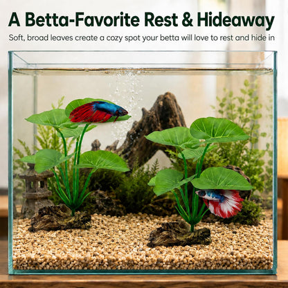10 PCS Aquarium Decorations Silk Aquarium Plants Betta Fish Tank Decor Artificial Fish Tank Decorations Plants for Betta, Goldfish, Turtle & Reptile Tanks Ornament Accessories