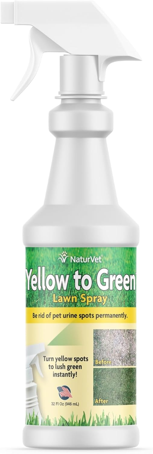 Yellow to Green Lawn Pet Spot Remover Spray, 32-Ounce