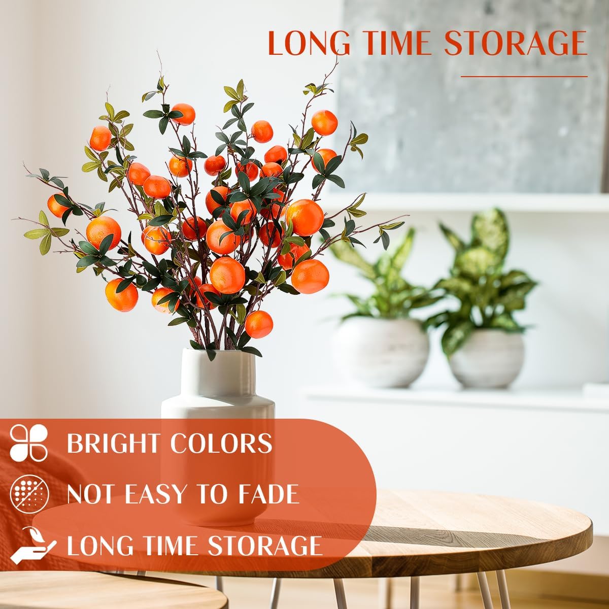 5 Pcs Fake Peach Branch Decoration Mini Artificial Peaches Fruit Stem Bouquet Realistic Lifelike Simulation Branches Model for Vase Window Display