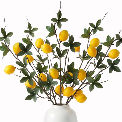 5 Pcs Fake Peach Branch Decoration Mini Artificial Peaches Fruit Stem Bouquet Realistic Lifelike Simulation Branches Model for Vase Window Display